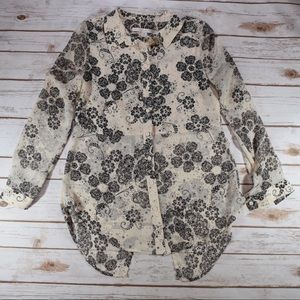 Lauren Conrad Floral Blouse